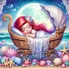 Disney-Princess Ariel-18CT Stamped Cross Stitch 30*30cm/11.81*11.81in tapestrymarket