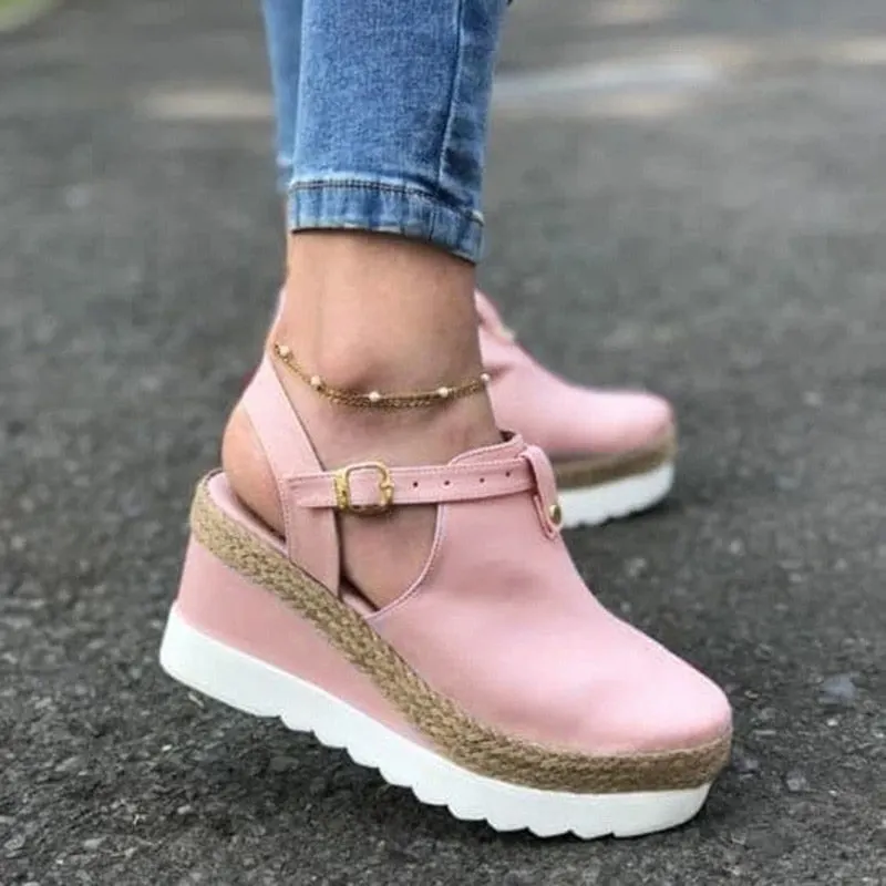 High Heel Shoes Woman Sandals Vintage Flat Platform Ladies Shoes Women Fashion Comfortable Sandals Female Sandalias Mujer