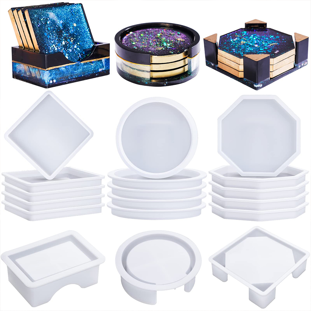 Epoxy Resin Coaster Silicone DIY Mold(18 PCS)