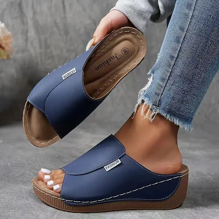 Comfortable Arch Support Slides Women’s Solid Color Sandals Radinnoo.com