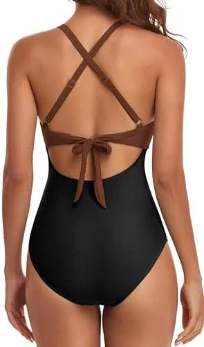 Cutout High Waisted One Piece Swimsuits