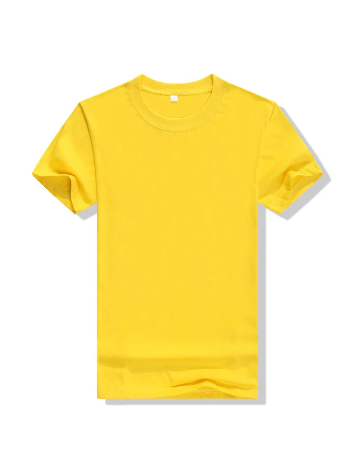 Men's T shirt Tee Solid Color Round Neck Daily Wear Clothing Apparel Cotton Classic & Timeless-Cosfine