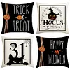 4 Set Happy Halloween Farmhouse Pillows Halloween Party Pillow Decorative Covers