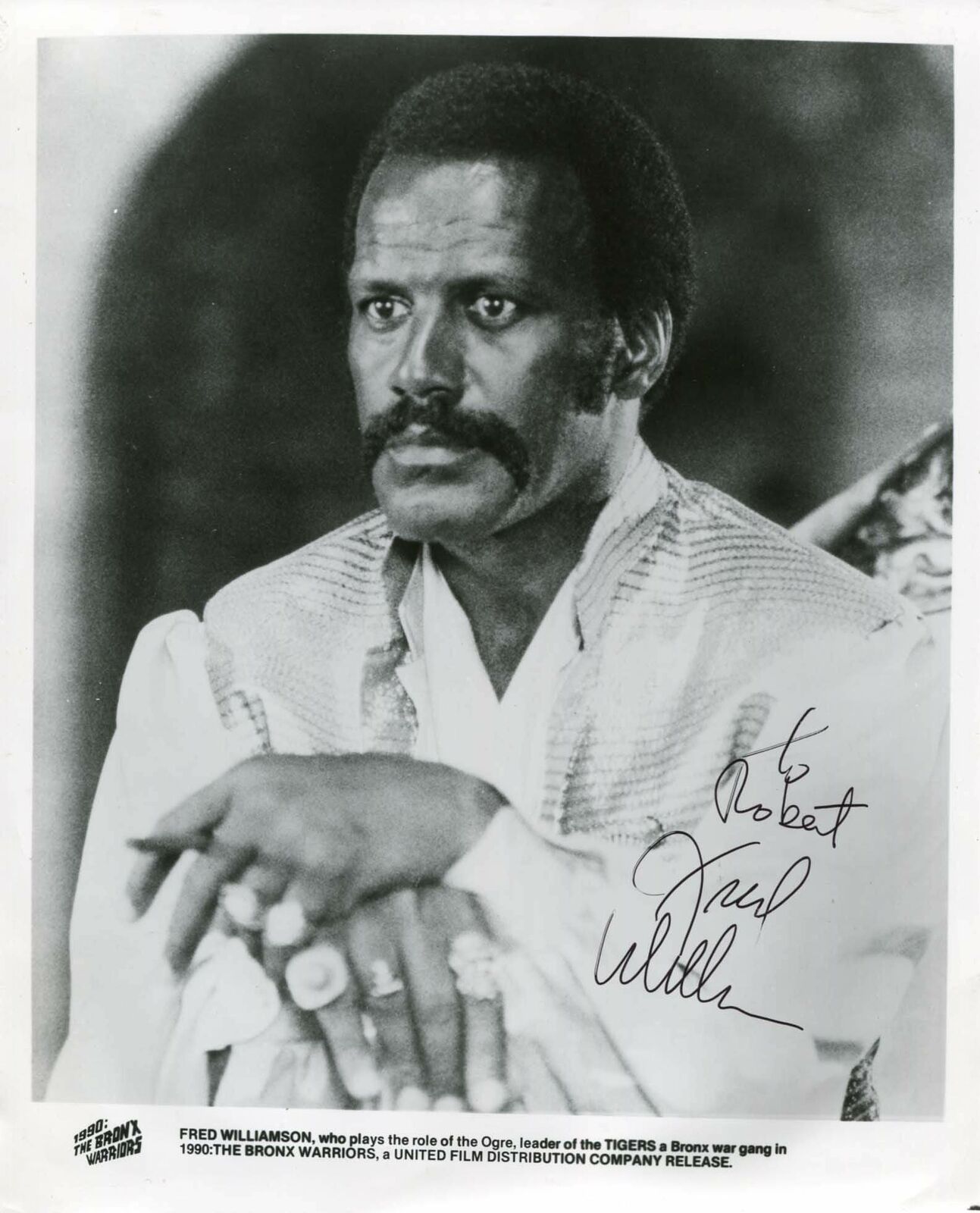 ACTOR Fred Williamson autograph, signed Photo Poster painting