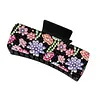 Purple Floral DIY Diamond Painting Claw Clips for Adults Beginners Diamond Art Western Hair Clips Anti-Slip Design for Women Long Short Hairstyle Jewelry Supplies