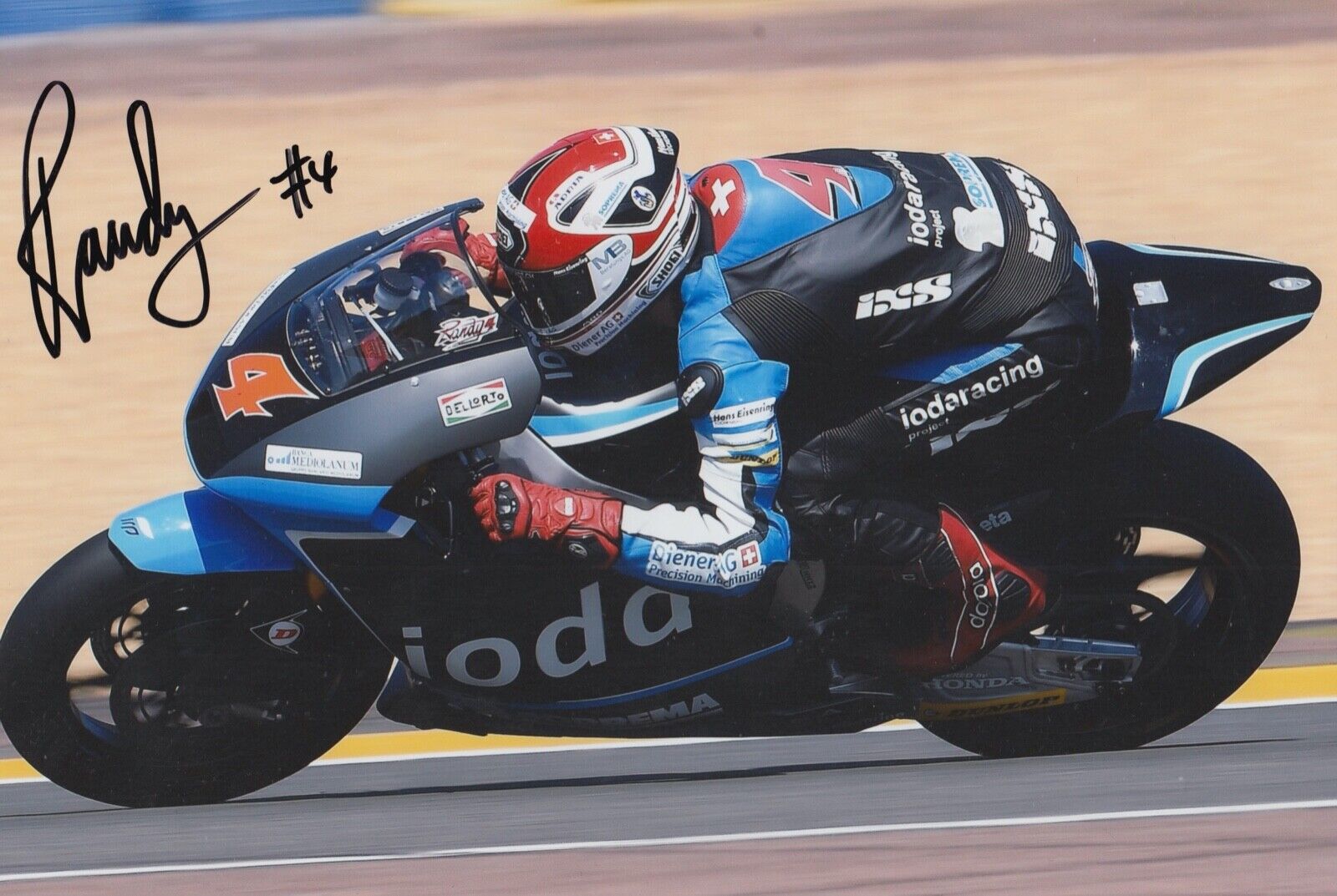 Randy Krummenacher Hand Signed 12x8 Photo Poster painting MotoGP Autograph IodaRacing Suter 1