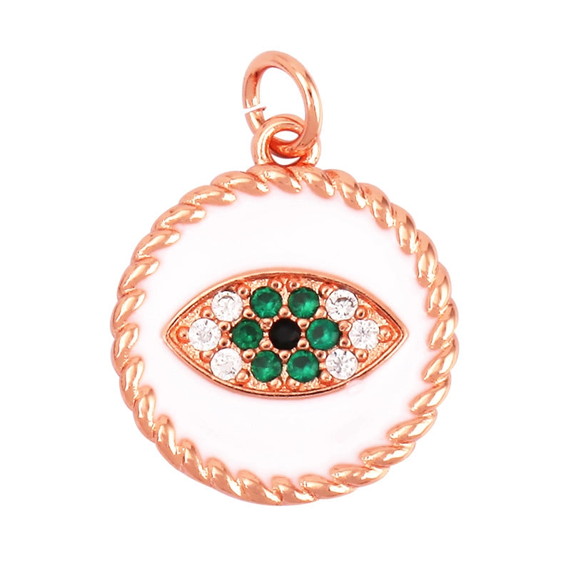 1 Piece Copper Devil’s Eye Pendant Jewelry Accessories