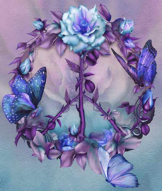 

Peace Sign Flowers – Paint By Numbers - 40*50CM, 501 Original
