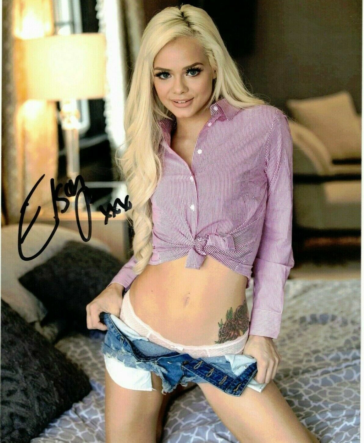 Elsa Jean Autographed Signed 8x10 Photo Poster painting ( Model ) REPRINT