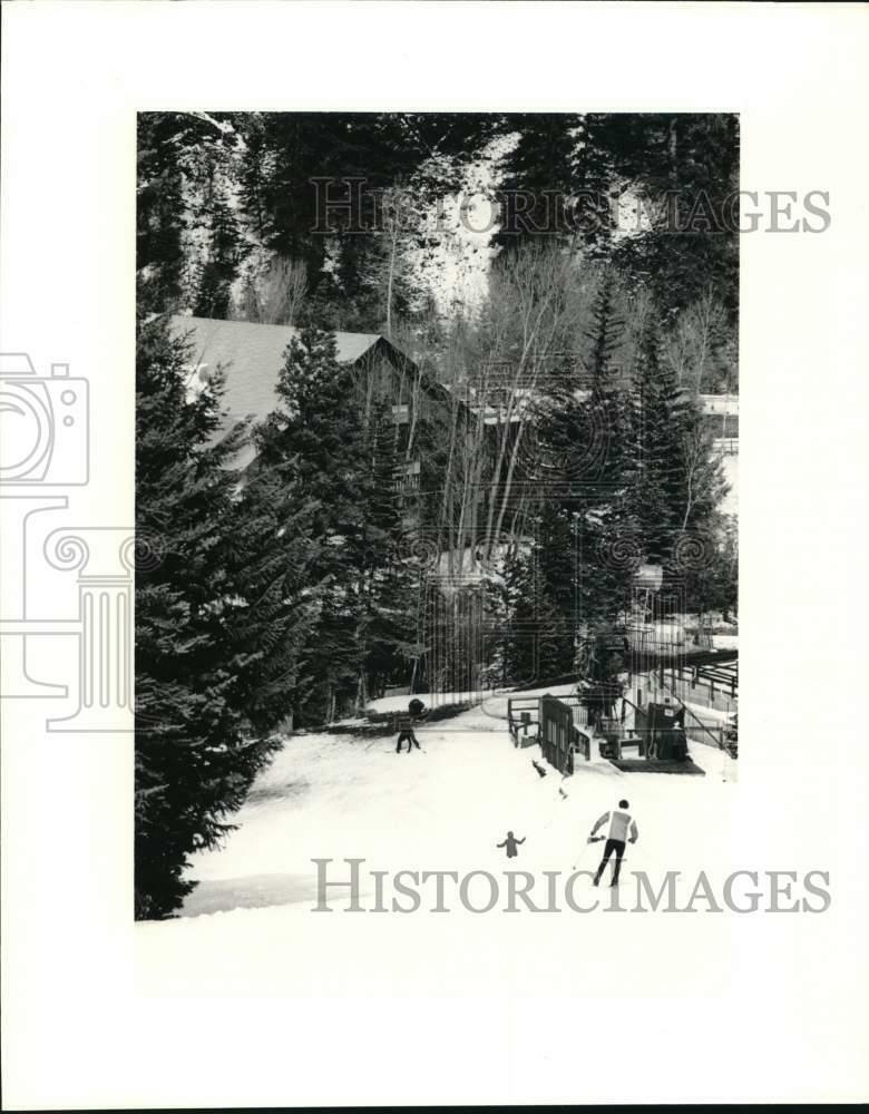 Press Photo Poster painting Sipapu Ski Area in Carson National Forest in New Mexico - sax30763