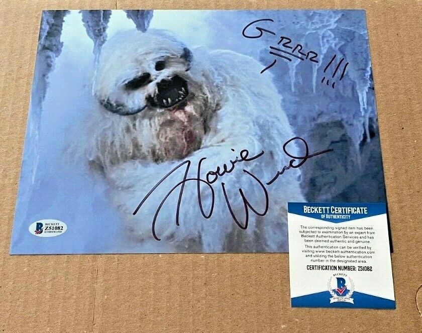 HOWIE WEED SIGNED STAR WARS WAMPA 8X10 Photo Poster painting BECKETT CERTIFIED