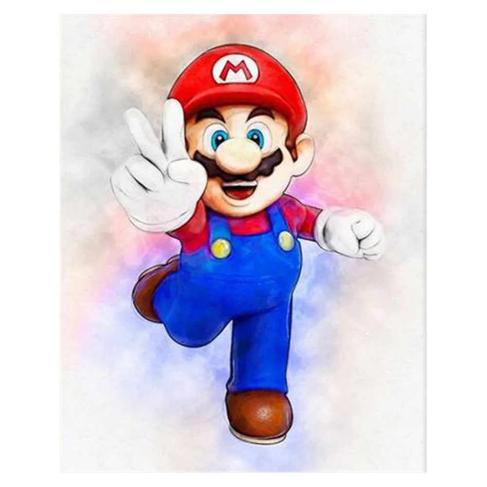 Diamond Painting Square Cartoon Mario