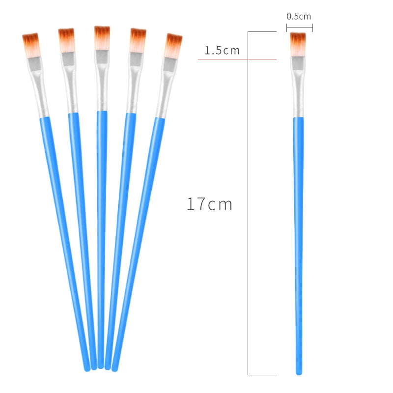 Simple Nylon Oil Painting Hook Line Pen Flat Brush