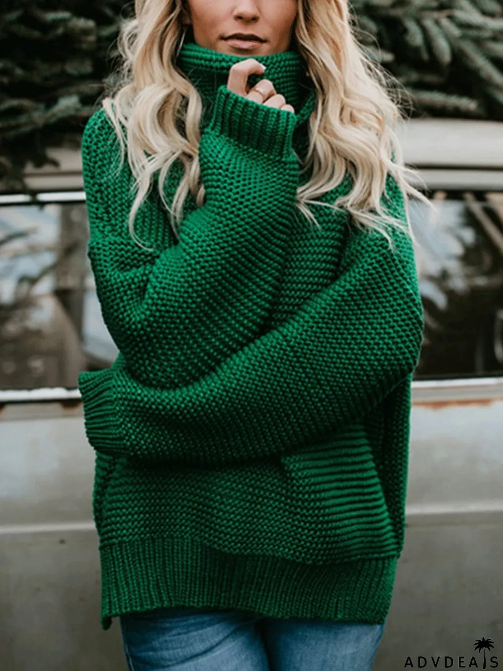 women's turtleneck casual sweater