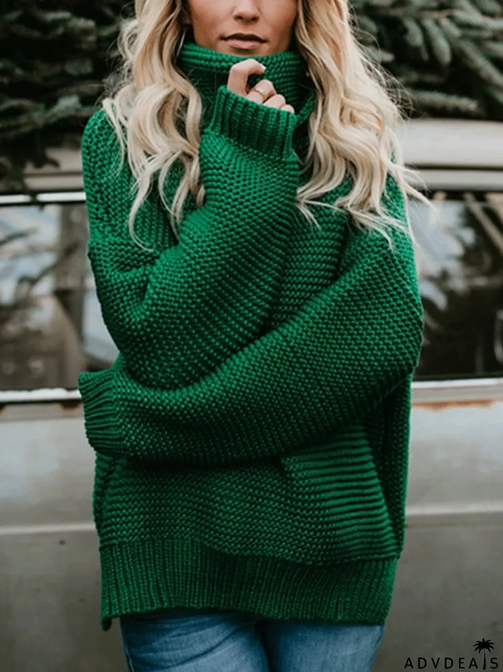 women's turtleneck casual sweater