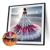 Girl With A Fancy Skirt - Partial Special Shaped Diamond Painting 30*30cm