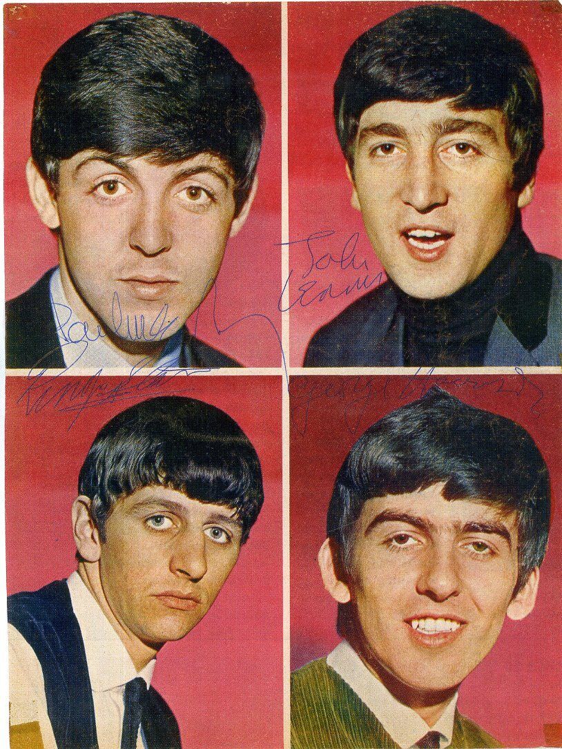 THE BEATLES Signed Colour Photo Poster paintinggraph - Pop Group / Fab Four - preprint