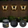 Solar Mandalas Lights Outdoor Waterproof Solar Mandalas Fence Lights Warm White Back Porch Decor for Patio Front Door Yard Deck Stair