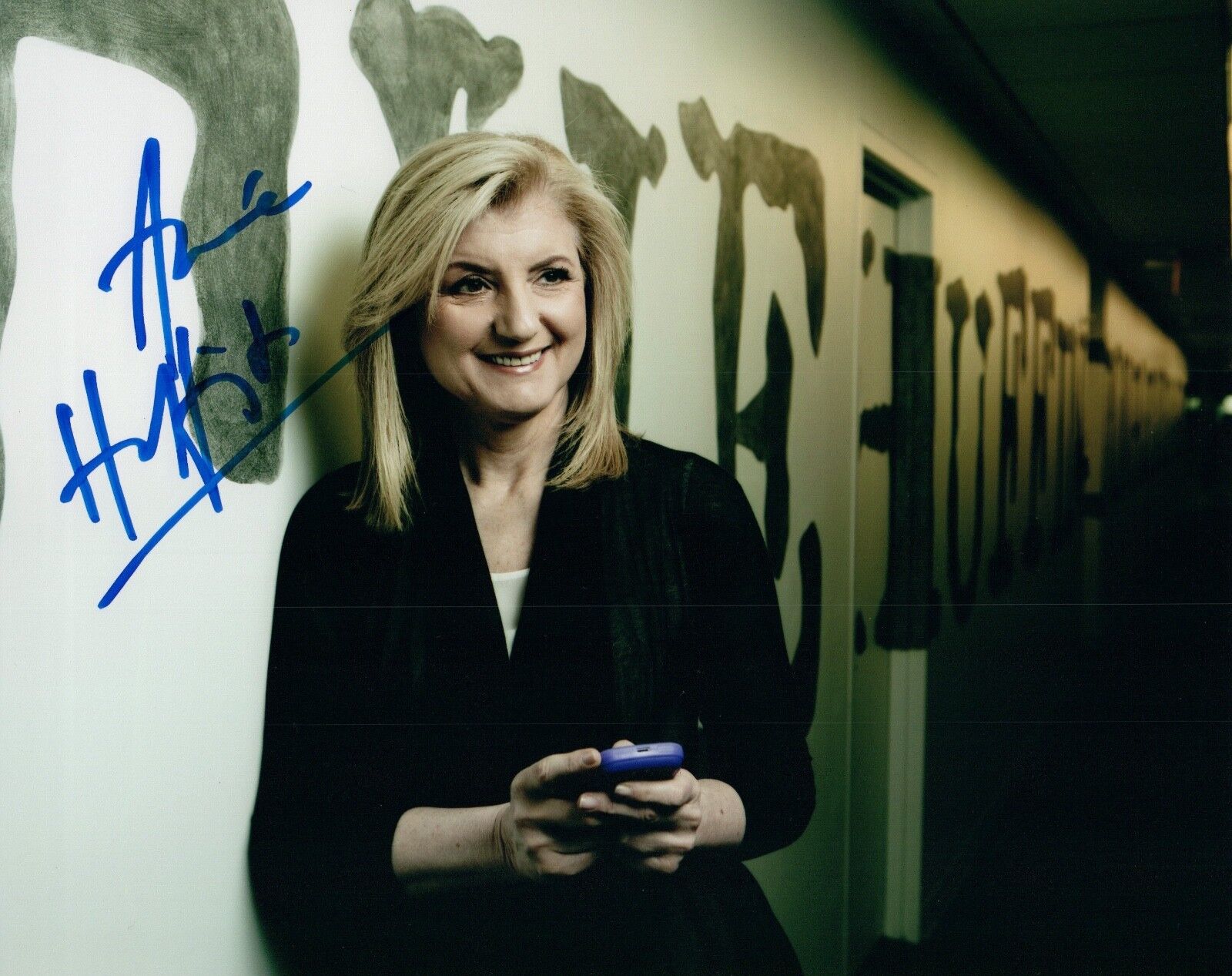 Arianna Huffington Signed Autographed 8x10 Photo Poster painting The Huffington Post COA VD