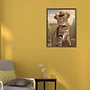 Diamond Painting-DIY Full Round Drill Cowboy Cat