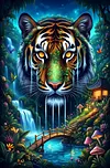 Luxury AB Velvet Diamond Painting Kit - Tiger