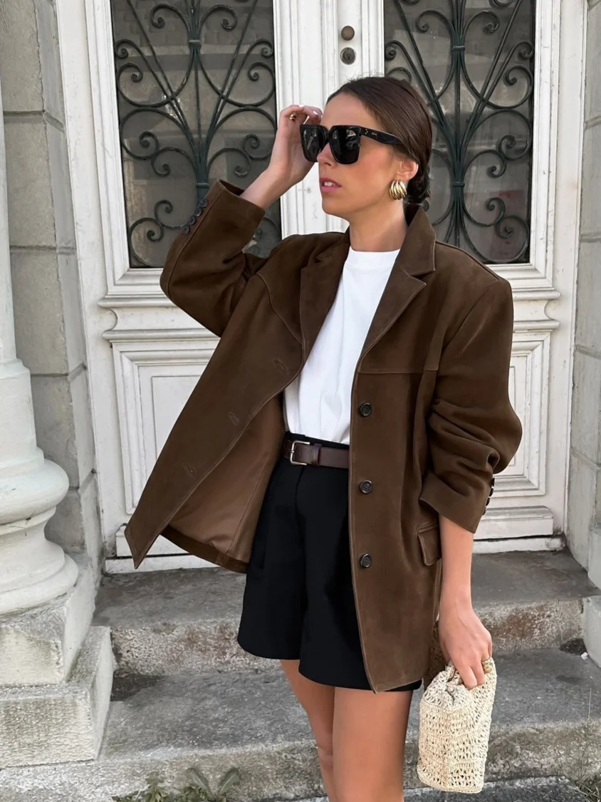 Nigikala Nigikala Autumn Fashion New Single-Dbutton Suit Jacket Women's B69126