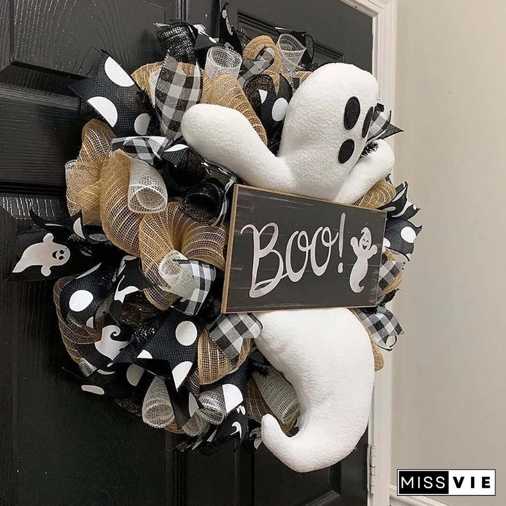 Environmentally Friendly And Non Toxic Ghost Wreath Decor