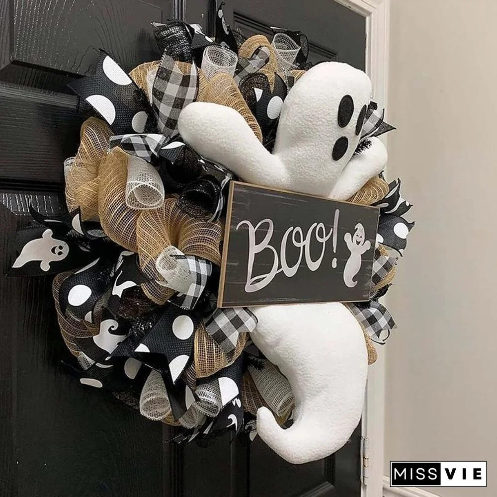 Environmentally Friendly And Non Toxic Ghost Wreath Decor