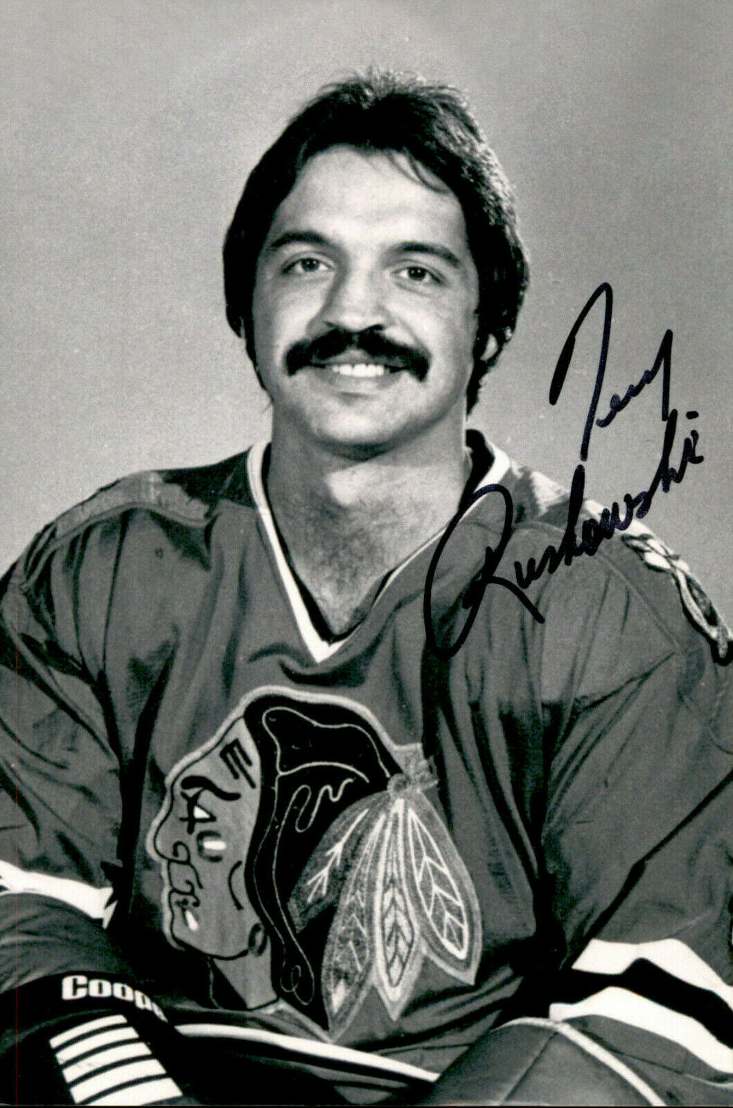 Terry Ruskowski SIGNED autographed 4x6 Photo Poster painting CHICAGO BLACKHAWKS #3