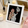 Silhouette automnale sp&eacute;ciale en forme 5D bricolage partiel en diamants avec des kits d&rsquo;art de pierres pr&eacute;cieuses avec cadre peintures de diamants art