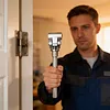Door Hinge Adjustment Tool Adjustable Hinges Wrench Universal Fit for Interior & Exterior Doors Stainless Steel Door Hinge Tool for Sagging Doors