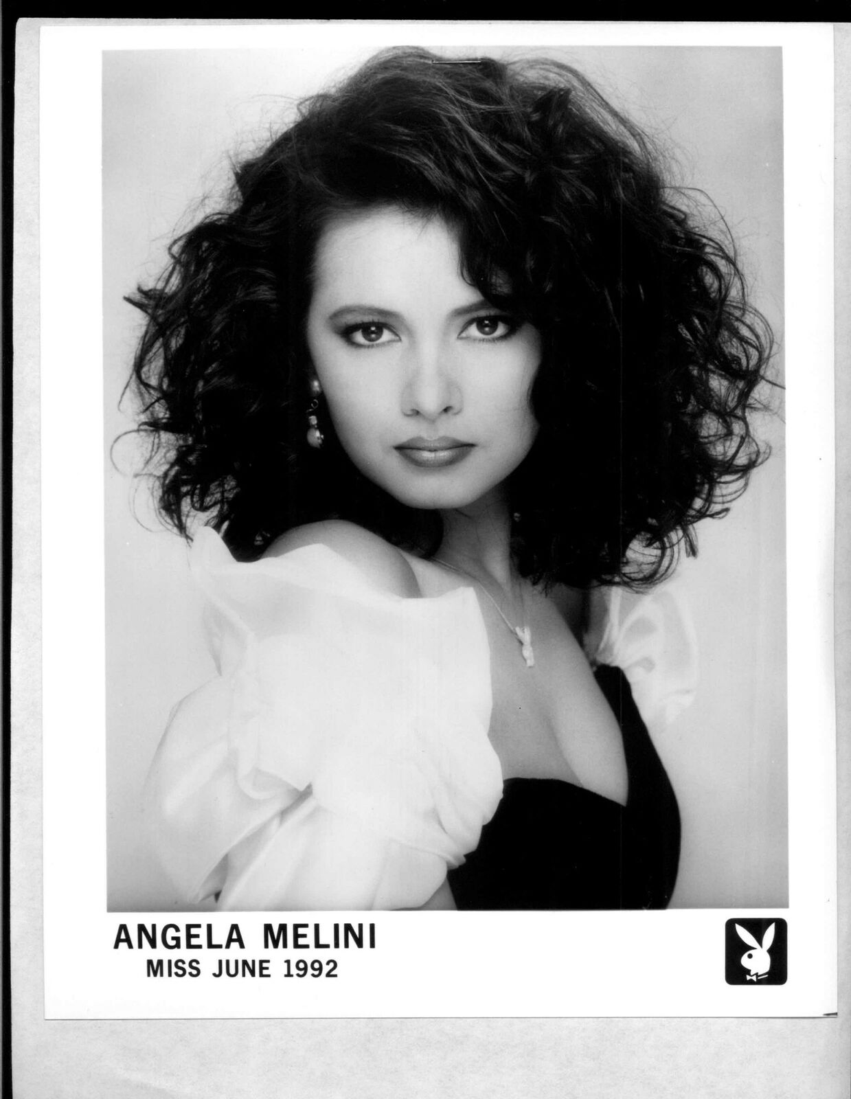 Angela Melini - 8x10 Headshot Photo Poster painting w/ Resume - Playboy Playmate