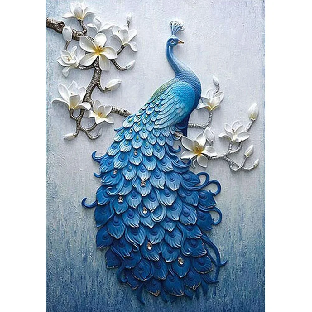 Full Round/Square Diamond Painting -  Peacock