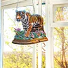 2D Flat DIY Tiger Diamond Art Pendant Diamond Painting Set Home Decoration Craft