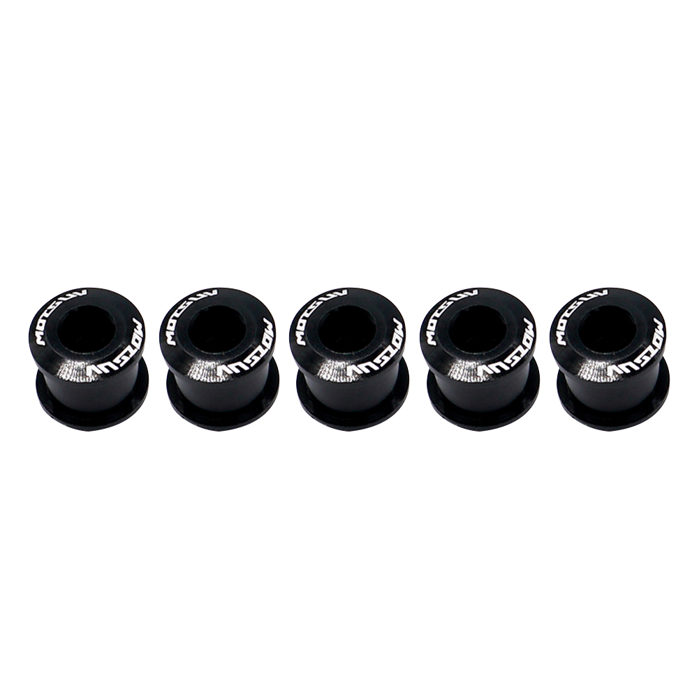 

5pcs Bike Chainring Bolts Single Double Ring Chainring Bolts ( Black, 501 Original