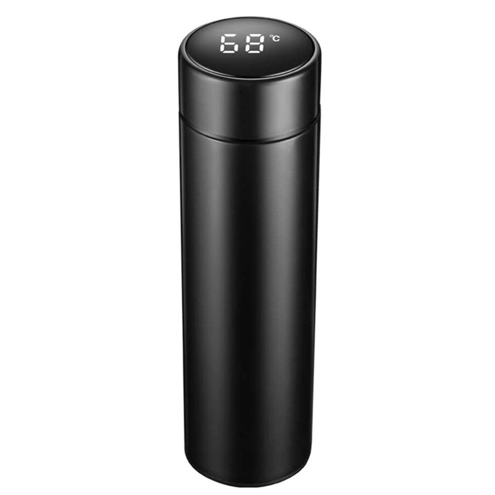 

Smart Thermal Bottle, Stainless Steel Double Layer 500ml LED Vacuum Bottle, Black, 501 Original