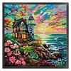 Lighthouse By Sea-11CT Stamped Cross Stitch 55*55cm/21.65*21.65in tapestrymarket
