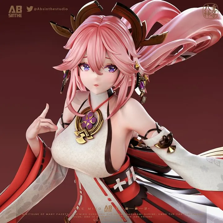 In-stock ABsinthe Studio Genshinやえ みこ1/6 フィギュア(GK)