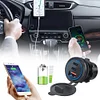 12V-24V Car Charger Socket 3 Ports PD Type C QC 3.0 USB Outlet for Car RV Marine