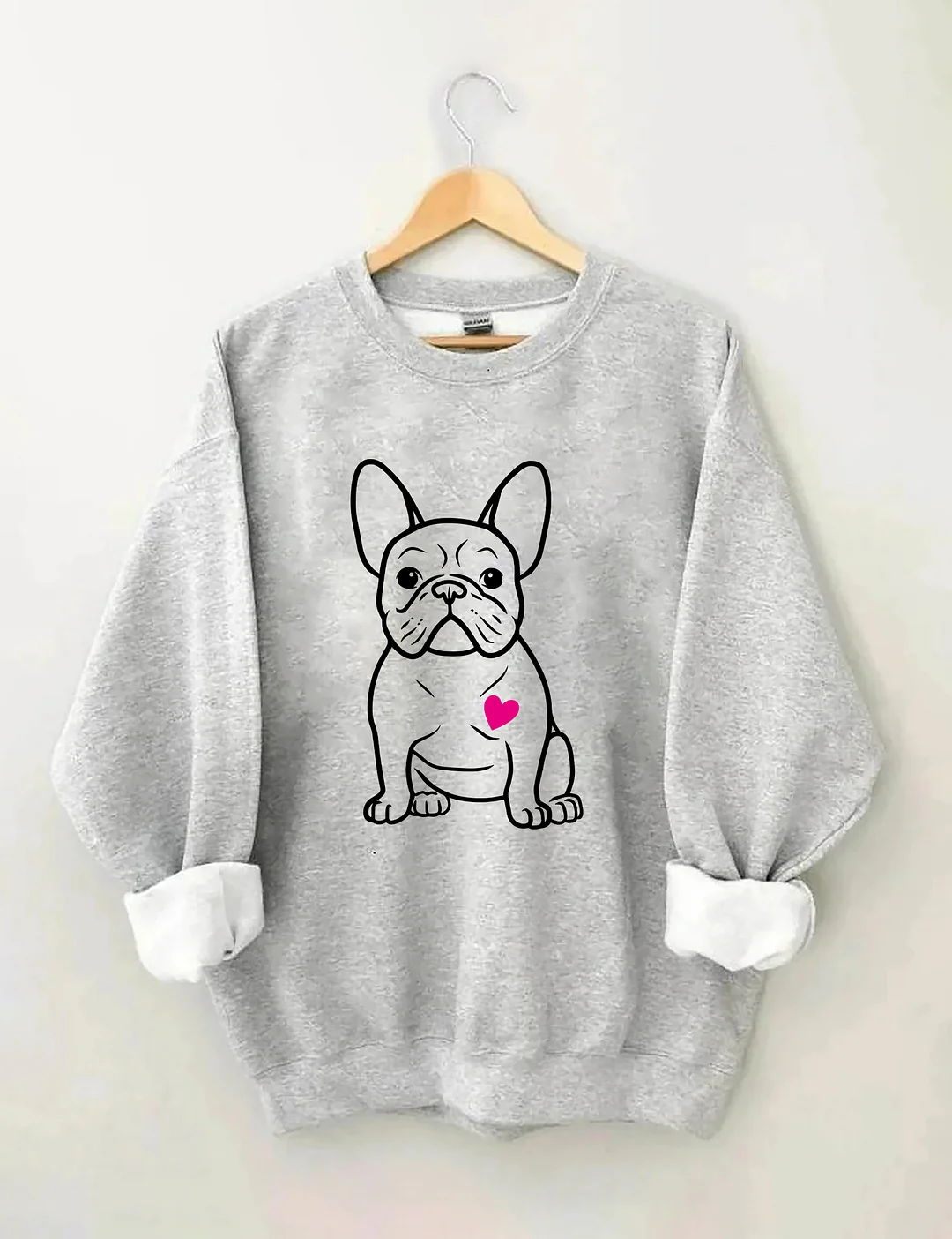 French Bulldog Heart Sweatshirt