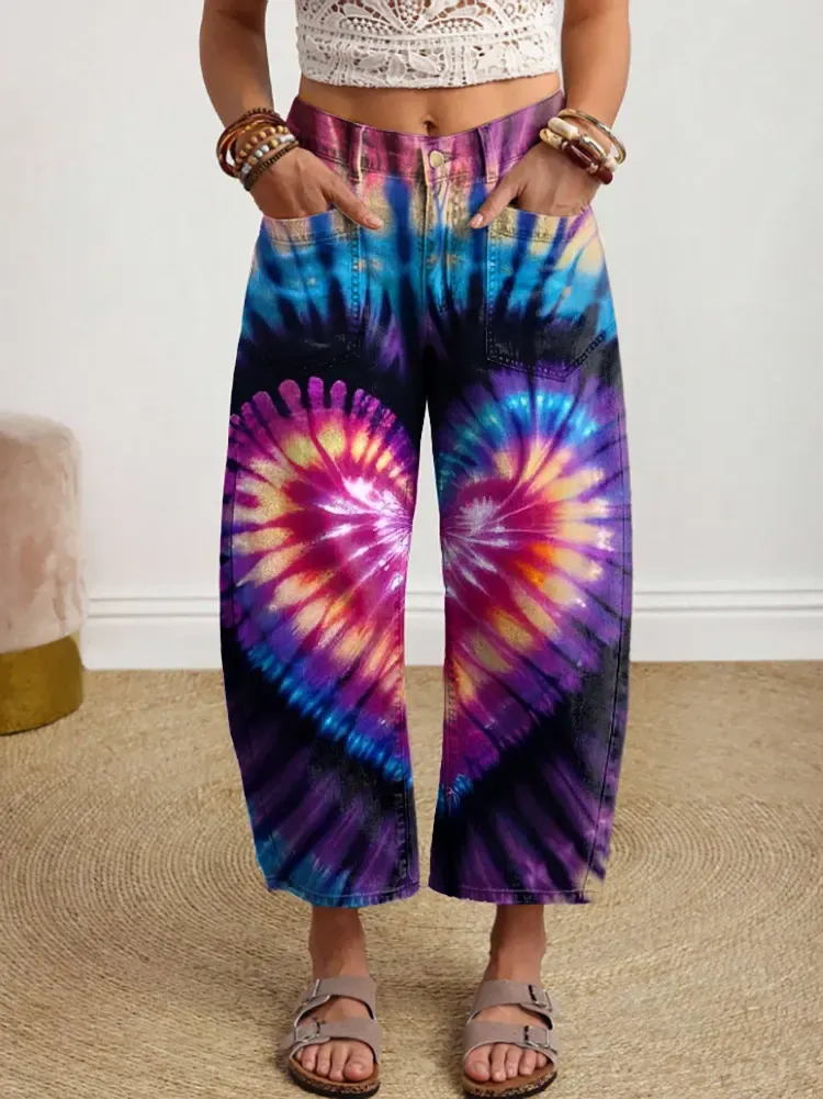 Ethnicity Love Tie Dye Women's Art Print Jeans