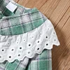 Baby Girl Long-sleeve Cotton Sweet Plaid Shirt Smock