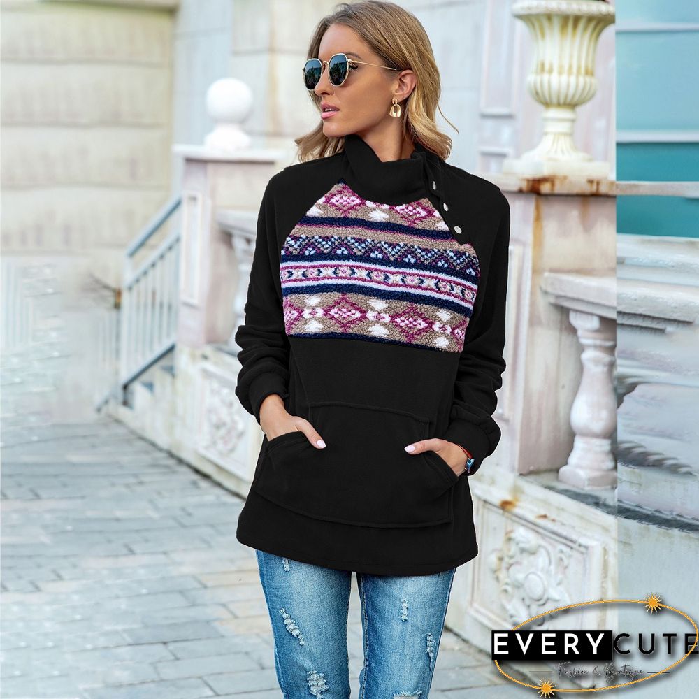 Autumn Long Sleeve Chic Pattern Top