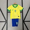 2024 Brazil Home Football Shirt 1:1 Thai Quality Kids Size
