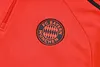 Joyfball 2025/2026 Bayern Munich Half-Pull Training Suit Orange Red Football Shirt 1:1 Thai Quality