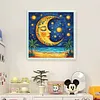 Moon-11CT Stamped Cross Stitch 50*50cm/19.69*19.69in tapestrymarket