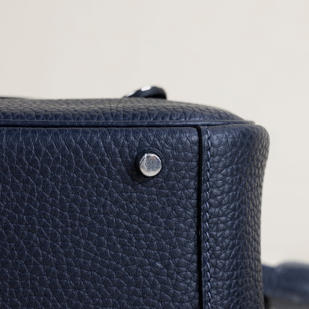 Mini Lindy Clemence leather 2Z Blue nuit PHW