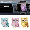 4pc Diamond Painting Owl Car Air Vent Clip Air Freshener for Adult