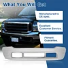 FELYCYTAS Front Bumper Compatible with 2001-2004 Ford F250/F350/F450/F550 Super Duty, Chrome Truck Automotive Steel Replacement Bumpers Face Bar, without Sensor Holes (Style A)
