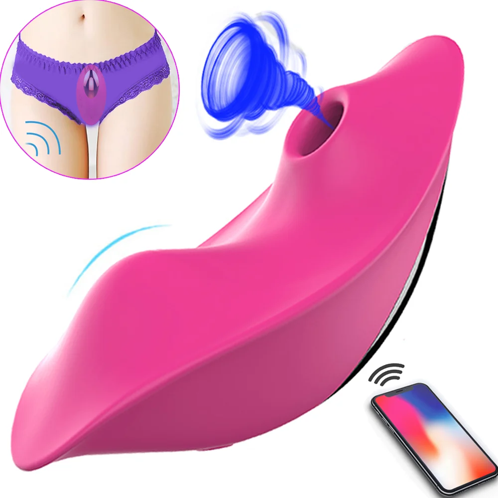 App Controlled Remote Wearable Panties Bluetooth Remote Control Vibrator,  Magnetic Panty Vibrators for Women with 9 Vibrating Massager Rose Woman
